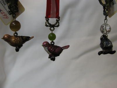 Pewter Bird Ornaments